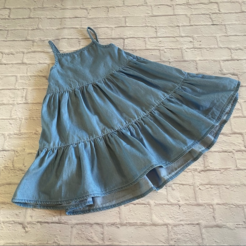 3T Children’s Place Chambray Tiered Ruffle Dress
